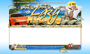 Thumbnail Lazy Marketing PSD Minisite HTML Graphics Ready Made Web Template