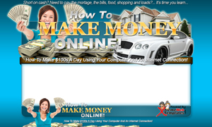 Thumbnail Make Money Online Classic PSD Minisite HTML Graphics Ready Made Web Template