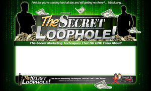 Thumbnail The Secret Loophole PSD Minisite HTML Graphics Ready Made Web Template