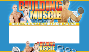 Thumbnail Building Muscle PSD Minisite HTML Graphics Ready Made Web Template