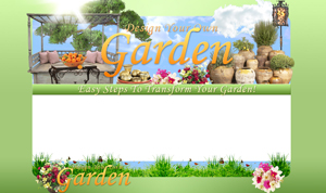 Thumbnail Design Your Own Garden PSD Minisite HTML Graphics Ready Made Web Template
