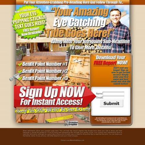 Product picture High Impact Squeeze Page PSD HTML CSS Minisite Template 9