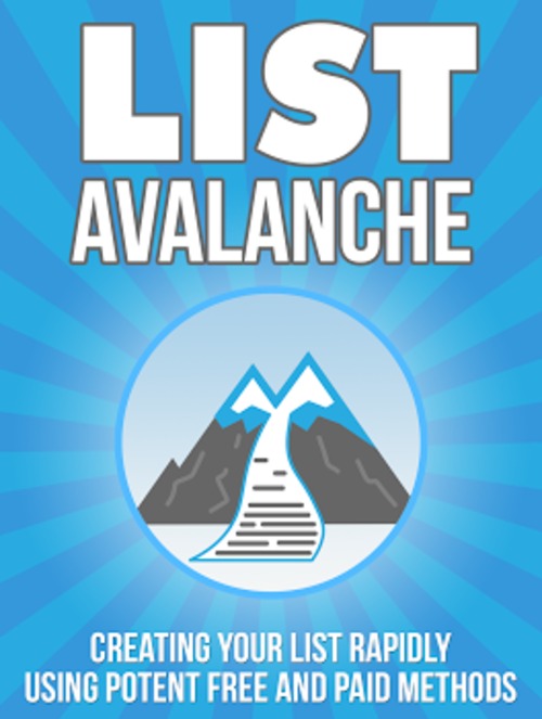 Product picture List Avalanche PLR eBooks