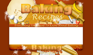 Product picture Baking Recipes PSD Minisite HTML Graphics Ready Made Web Template