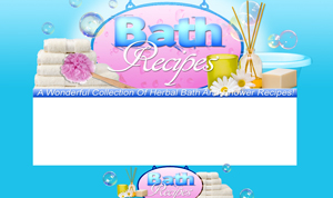 Product picture Bath Recipes PSD Minisite HTML Graphics Ready Made Web Template