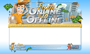 Product picture From Online To Offline PSD Minisite HTML Graphics Ready Made Web Template