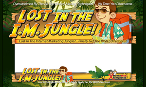 Product picture Lost In IM Jungle PSD Minisite HTML Graphics Ready Made Web Template