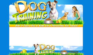 Product picture Dog Training PSD Minisite HTML Graphics Ready Made Web Template