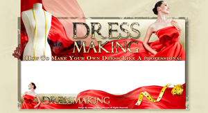 Product picture Dress Making PSD Minisite HTML Graphics Ready Made Web Template