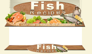 Product picture Fish Recipes PSD Minisite HTML Graphics Ready Made Web Template