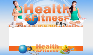 Product picture Health And Fitness PSD Minisite HTML Graphics Ready Made Web Template