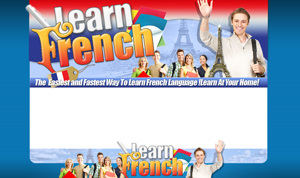 Product picture Learn French PSD Minisite HTML Graphics Ready Made Web Template