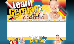 Product picture Learn German PSD Minisite HTML Graphics Ready Made Web Template