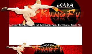Product picture Learn Kung Fu PSD Minisite HTML Graphics Ready Made Web Template