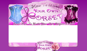Product picture Make Your Own Corset PSD Minisite HTML Graphics Ready Made Web Template