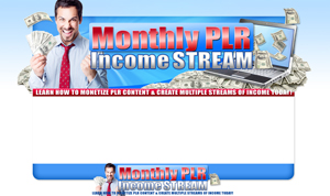 Product picture Monthly PLR Income Stream PSD Minisite HTML Graphics Ready Made Web Template