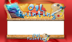 Product picture Oil Painting PSD Minisite HTML Graphics Ready Made Web Template