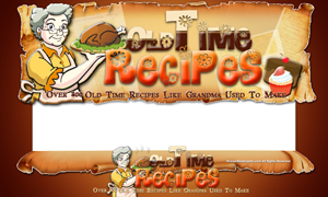 Product picture Old Time Recipes PSD Minisite HTML Graphics Ready Made Web Template