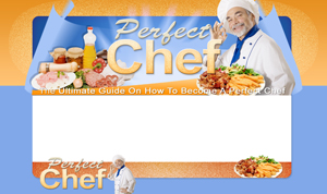 Product picture Perfect Chef PSD Minisite HTML Graphics Ready Made Web Template