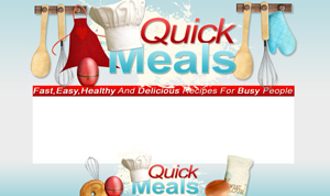 Product picture Quick Meals PSD Minisite HTML Graphics Ready Made Web Template