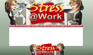Product picture Stress At Work PSD Minisite HTML Graphics Ready Made Web Template