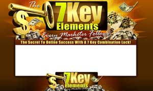 Product picture The 7 Key Elements PSD Minisite HTML Graphics Ready Made Web Template