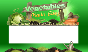 Product picture Vegetables Made Easy PSD Minisite HTML Graphics Ready Made Web Template