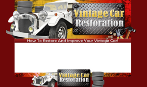 Product picture Vintage Car Restoration PSD Minisite HTML Graphics Ready Made Web Template